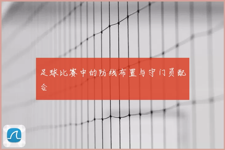 足球比赛中的防线布置与守门员配合